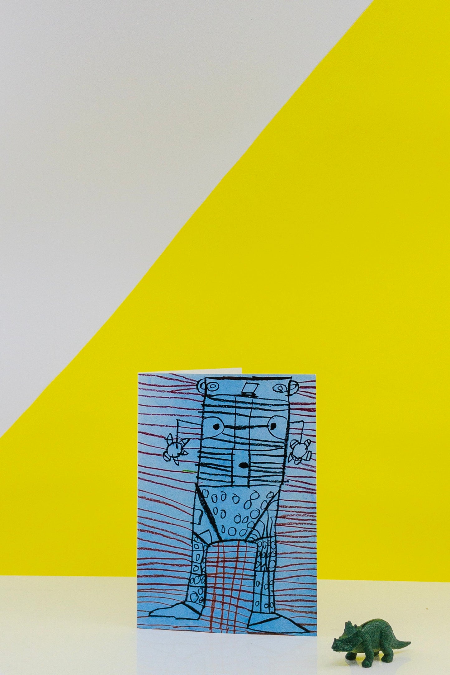 Digby Webster Blue Figure Greeting Card