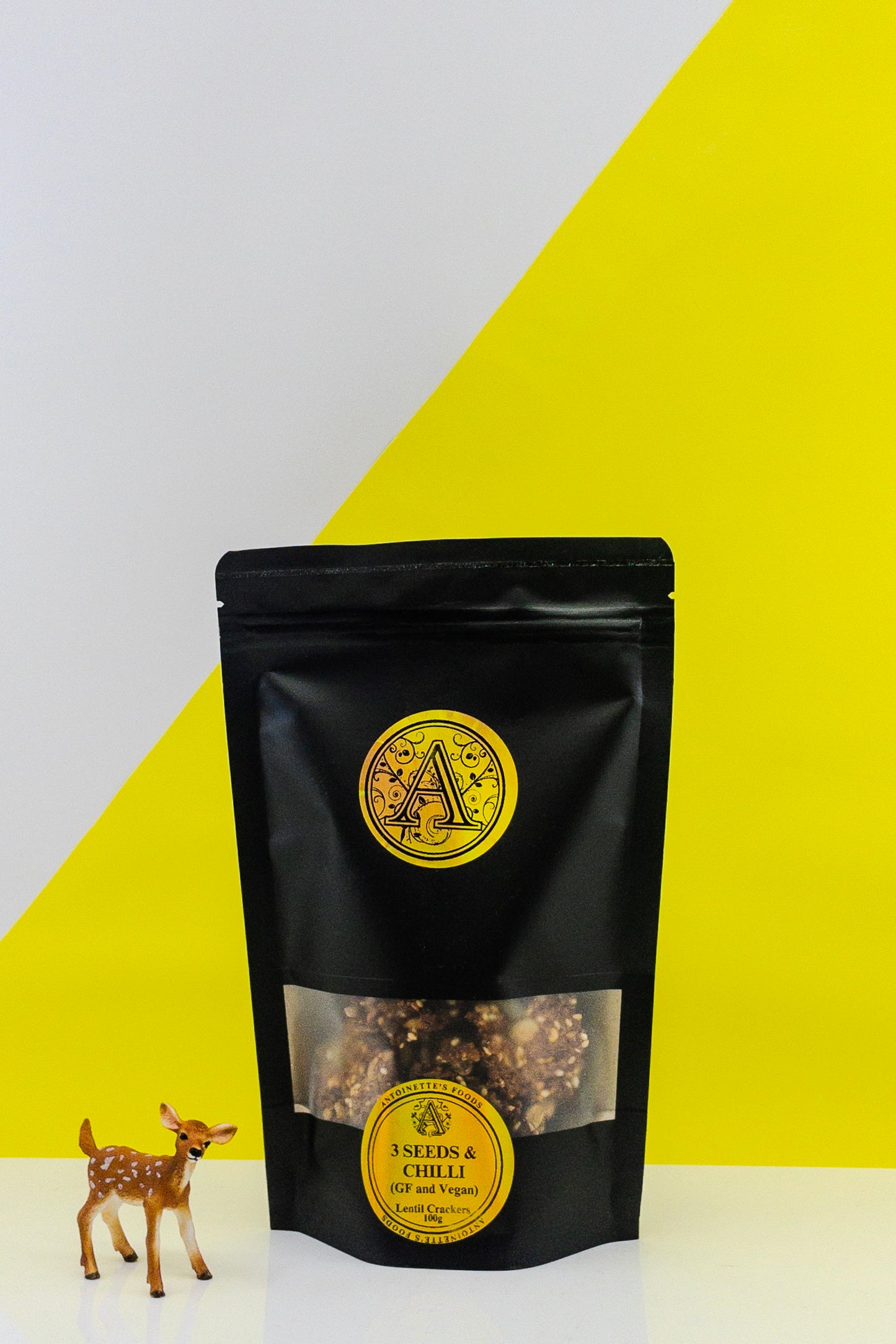 Antoinette's 3 Seeds & Chilli Lentil Crackers