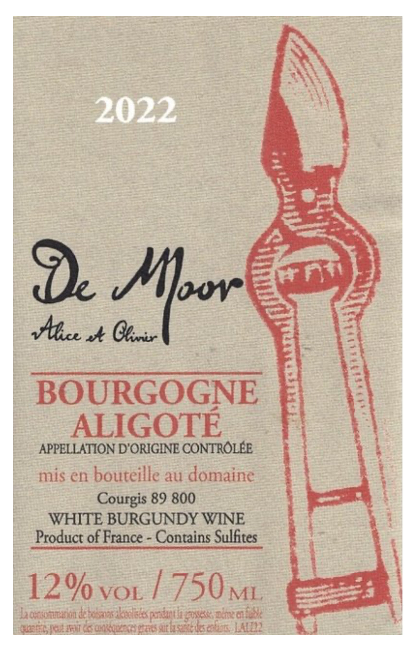Alice and Olivier de Moor Bourgogne Aligote NV