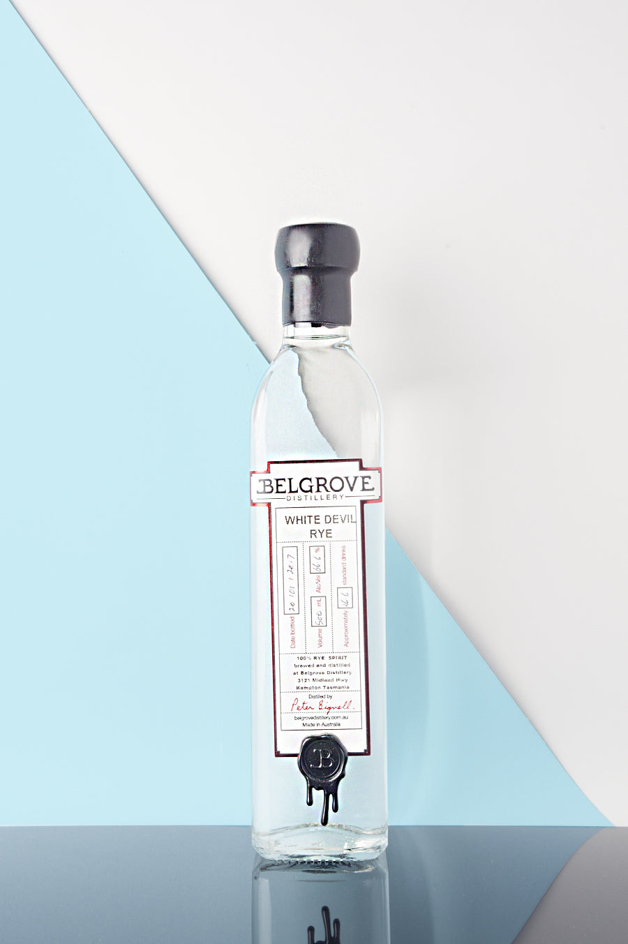 Belgrove Distillery White Devil Rye Whisky