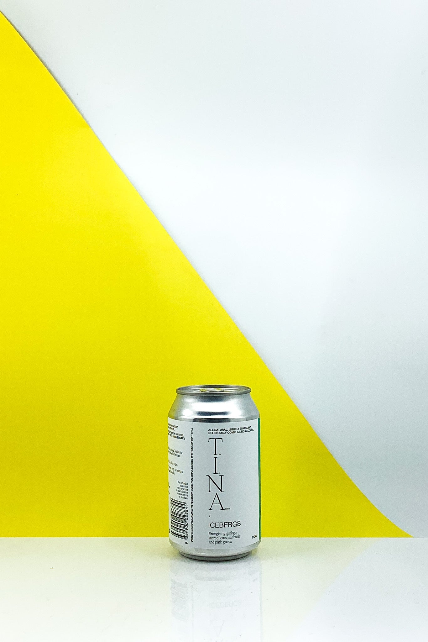 T.I.N.A Drinks x Icebergs: Ginko, Sacred Lotus, Saltbush and Pink Guava