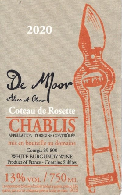 PRE SALE // Alice and Olivier de Moor Chablis Coteau de Rosette 2023