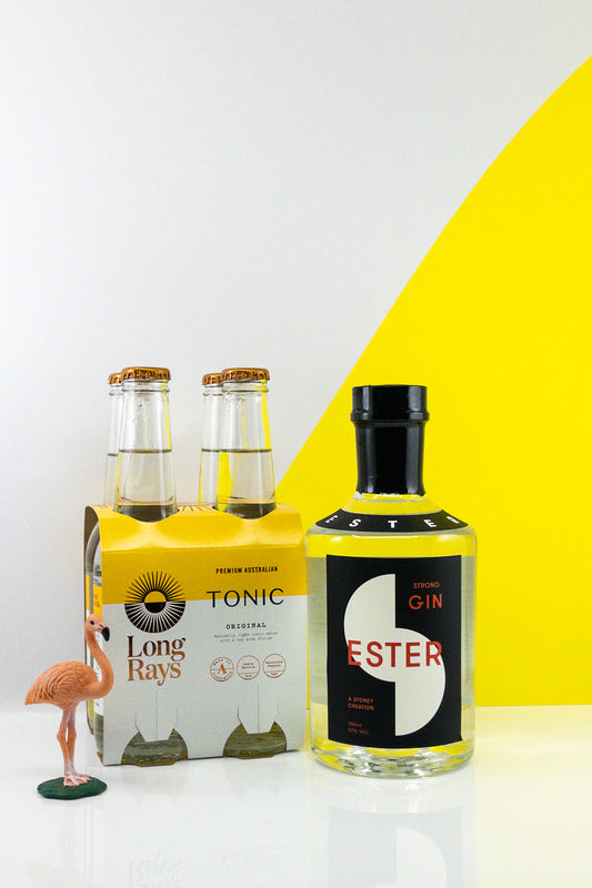 Gifts! Gifts!! Gifts!!! - Ester Spirits The Strong Gin  + Long Rays Tonic