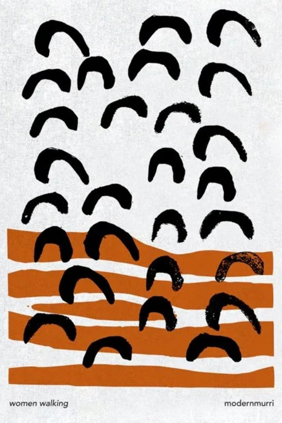 Modernmurri Women Walking Artwork Tea Towel