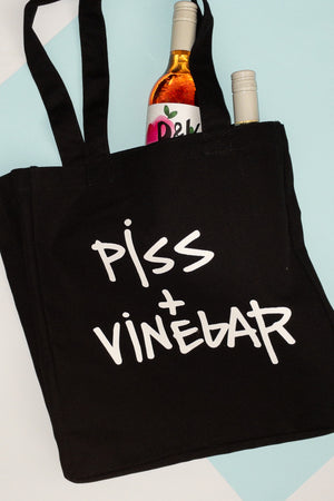 Piss & Vinegar + Mike Bennie Limited Edition Tote in Black