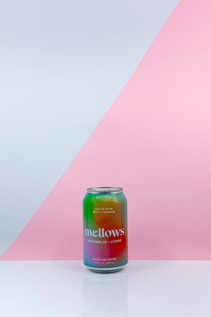 Mellows Watermelon + Lychee Sparkling Water 4pk